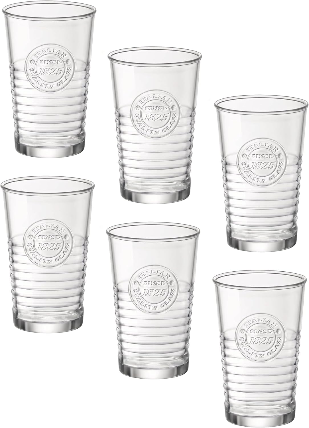 Amazon.com | Bormioli Rocco Officina1825 Cooler Glass, 16 oz